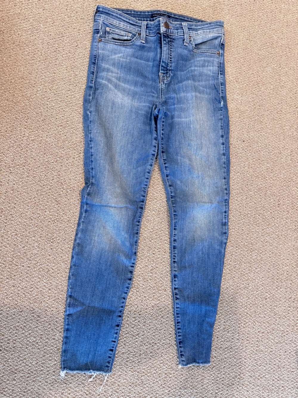 Lucky Brand Medium Blue High-Rise Skinny Jeans